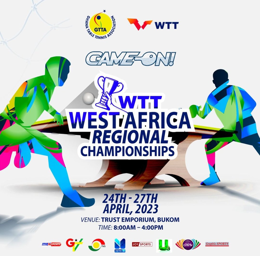 The countdown is on for the WTT West Africa Regional Championship, kicking off on April 24 in Accra, Ghana.

Hosted by the Ghana Table Tennis Association, this event will feature top players from around the region. Follow us for live updates and insights!
Let's #playtabletennis.
