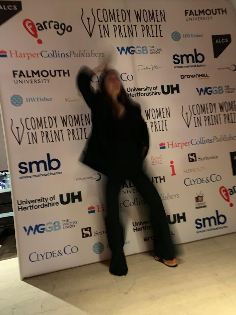 Silvia Saunders (@silvsaunders) on Twitter photo I am BESIDE myself today. Thank you <a href="/CWIPprize/">Comedy Women In Print</a> and sorry that my speech was just āoh noā over and over again. I am BESIDE myself today. Thank you <a href="/CWIPprize/">Comedy Women In Print</a> and sorry that my speech was just āoh noā over and over again.
