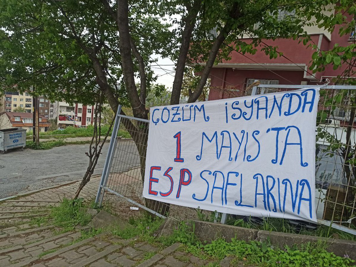 Gazi Mahallesi |

Faşizme, yoksulluğa, yıkım ve talana, tecrite, kadın cinayetlerine karşı işçi sınıfının gücüyle herkes 1 Mayıs’ta ESP saflarında isyana !