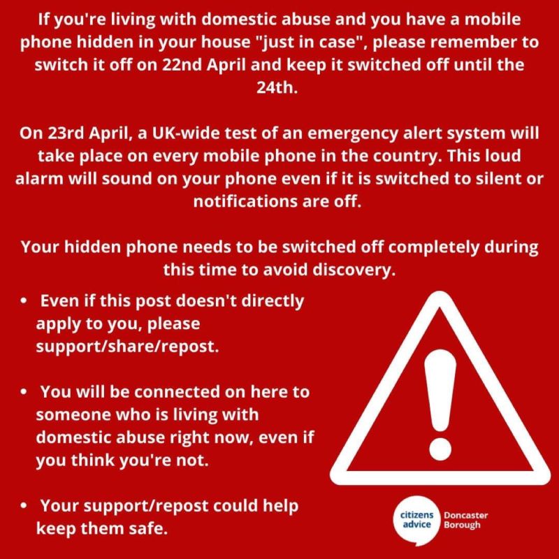 Domestic abuse affects far more people than most of us realise. Many have second phones as a safety line. The consequences for those phones being discovered could be dire so please share this message. #Safety #SecurityAlerts