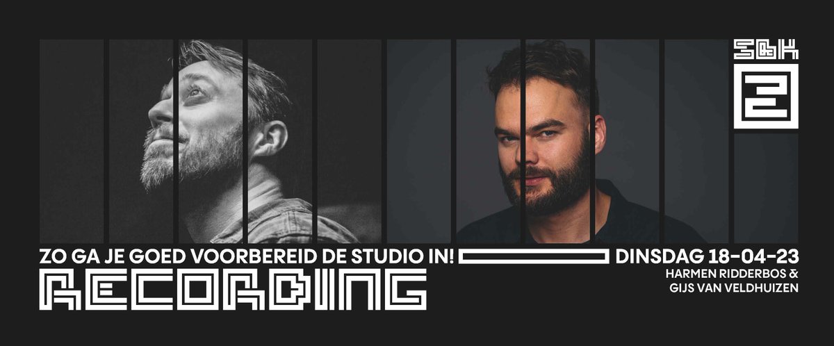 Vanavond 18 april om 20.00! Een Skills &amp; Knowledge Session over hoe je goed voorbereid de studio in gaat. Samen met Harmen Ridderbo en Gijs van Veldhuizen. 🎧 Tickets en info vind je hier: popgroningen.nl/news/event/rec…