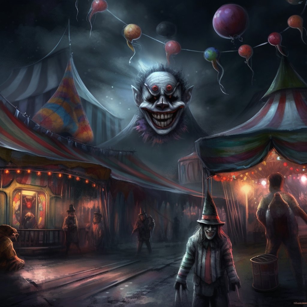 🎪 Welcome to the Nightmare Carnival: where your darkest fears come alive. 🌙 Sinister laughter echoes as forgotten sins come back, challenging your sanity. 😱 #NightmareCarnival #spookystory #twosentenceshorror