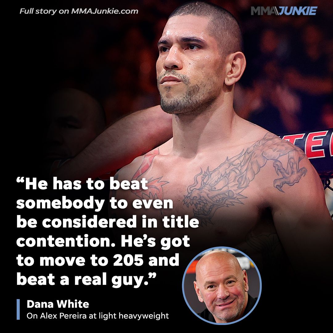 MMAJunkie's tweet photo. Who should Alex Pereira face in his 205 debut?

Full story: https://t.co/EFDeWN8lm3 https://t.co/ikkR1AcBif