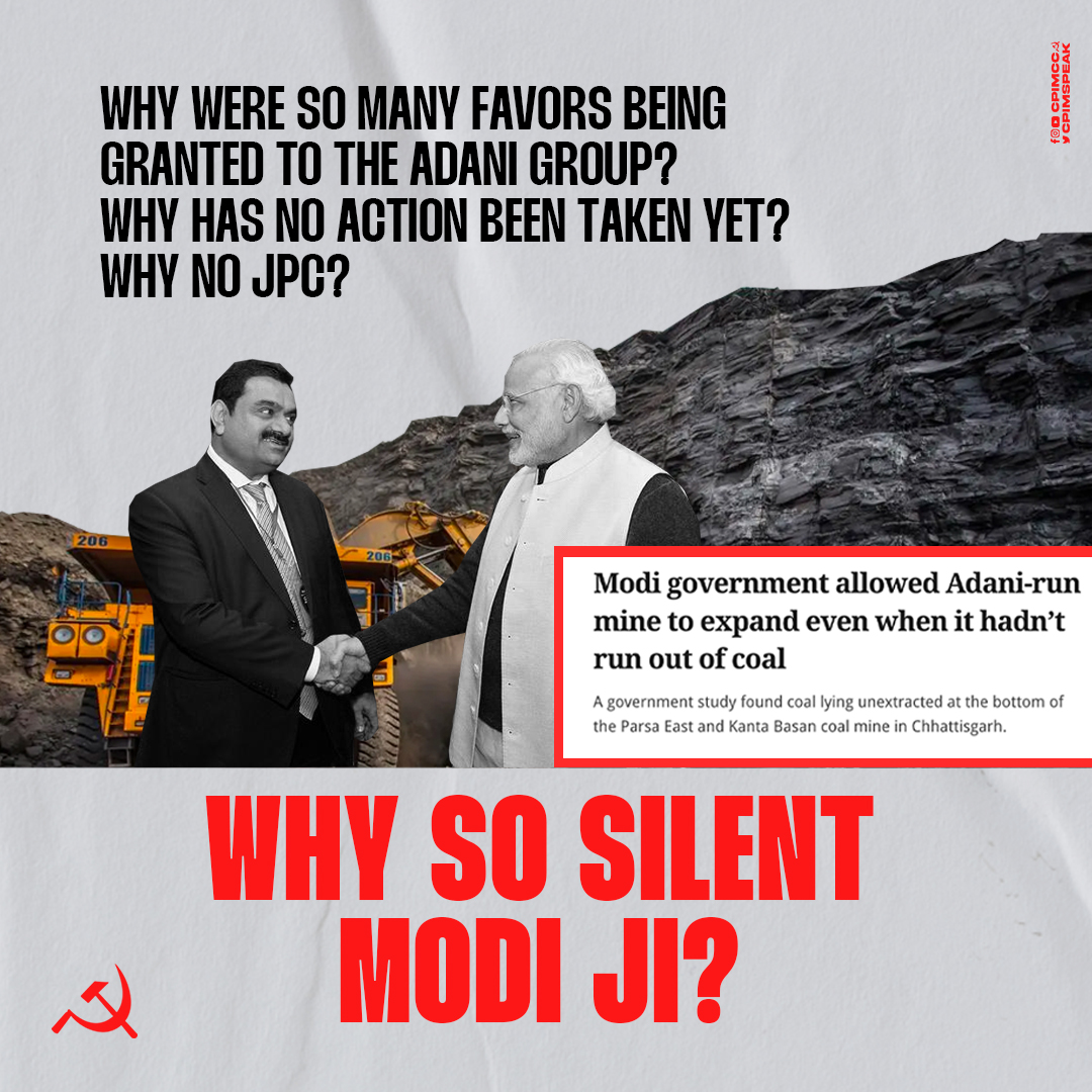 The Modi govt greenlighted the clearance of about 3,000 acres of forest land in Chhattisgarh for the expansion of a coal mine operated by the Adani Group, even though a government-funded study found millions of tonnes of coal lying unextracted at the bottom of the existing mine.