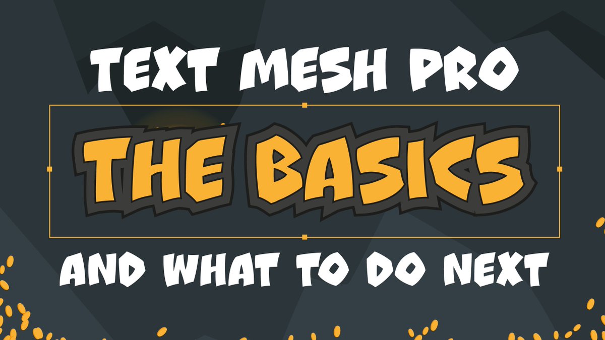 GigglyGuineapig's tweet photo. Learn the basics of Text Mesh Pro (setup, custom fonts, setting text by code) and explore  advanced features like cool effects, clickable words, text  animations and more! #unity3d  #TextMeshPro #GameDev 💛

👉 https://t.co/WivUevaAVg https://t.co/oI9LLzgAmE