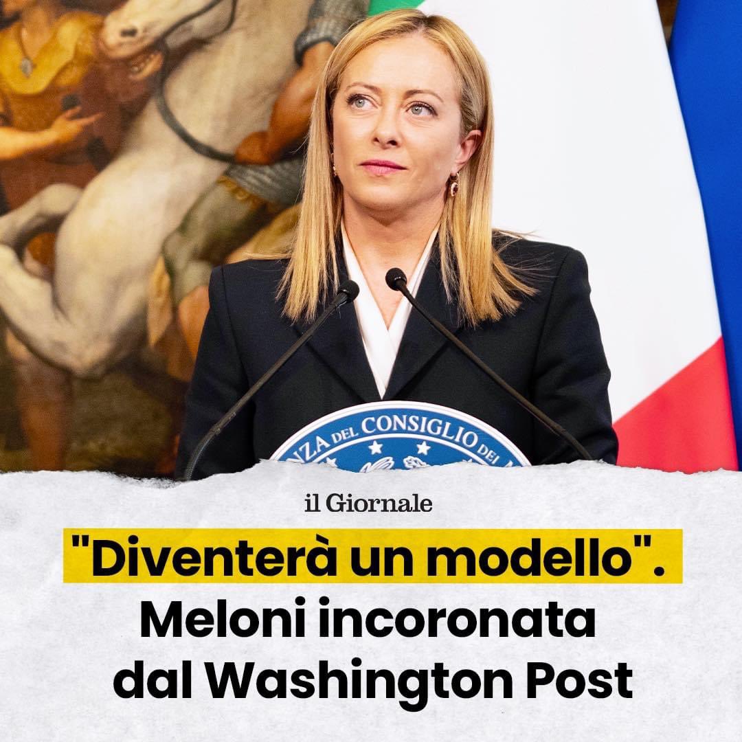 🇮🇹 Orgogliosi del Presidente <a href="/GiorgiaMeloni/">Giorgia Meloni</a> che ha portato l’Italia al centro della scena internazionale. Anche la stampa estera plaude al suo operato.