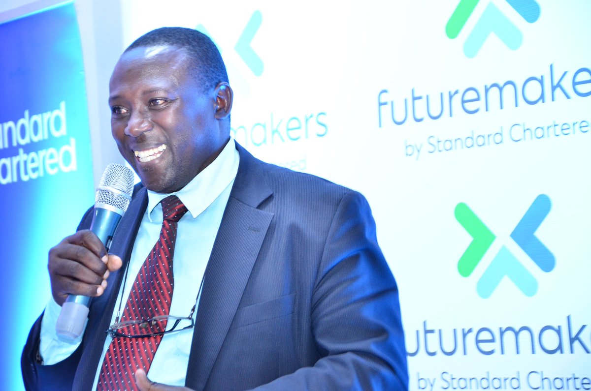 StanChartUGA's tweet photo. “On behalf of @GovUganda, I would like to extend our appreciation to the Standard Chartered Foundation for investing an additional Ugx 832,000,000 in this youth programme " ~ Dr. Joshua Mutambi, Commissioner, MSMEs @mtic_uganda #YouthToWorkUg #SCFutureMakers #HereForGood https://t.co/B35J2SEQtF