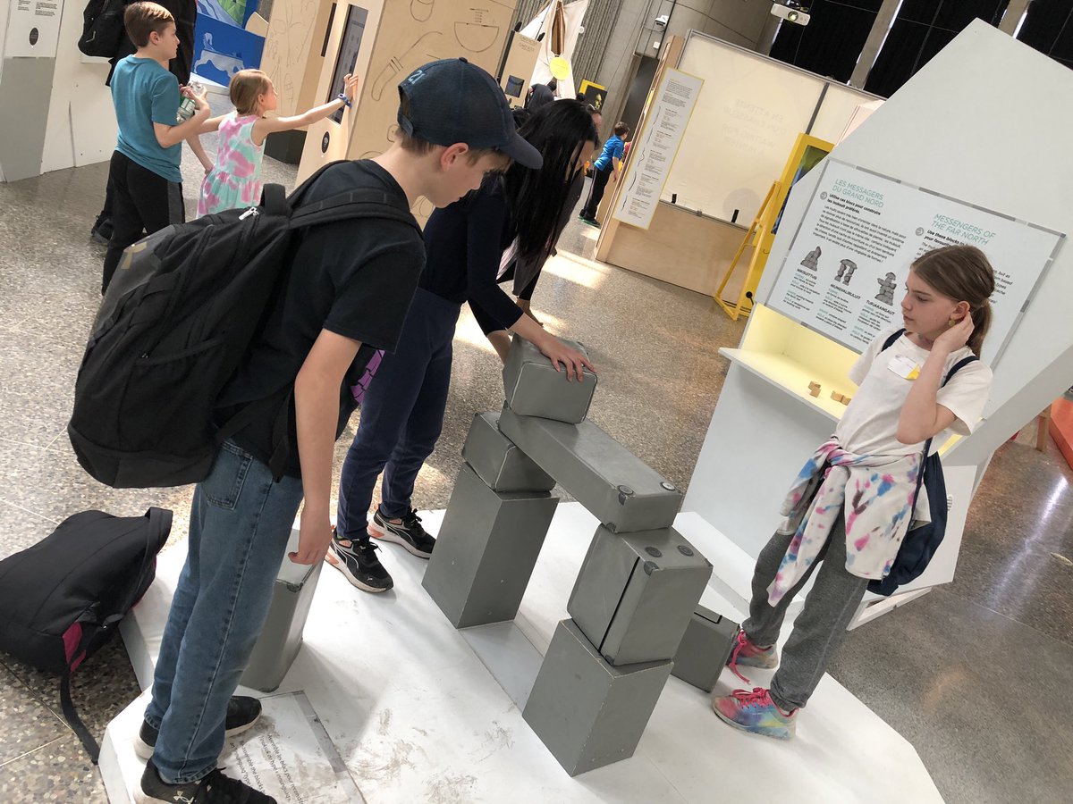 MrKSDyck's tweet photo. Grade 5/6s @PortWellerPS really enjoyed @centresciences’s #IndigenousIngenuity exhibit  @OntScienceCtr with a lot of #HandsOn #Interaction &amp; #Collaboration! #IndigenousScience #BowHunting #InuitSpearFishing #Kayaking #Snowshoeing #IglooBuilding #Inukshuks #IndigenousPeoples #FNMI https://t.co/BPnC4GyXIV