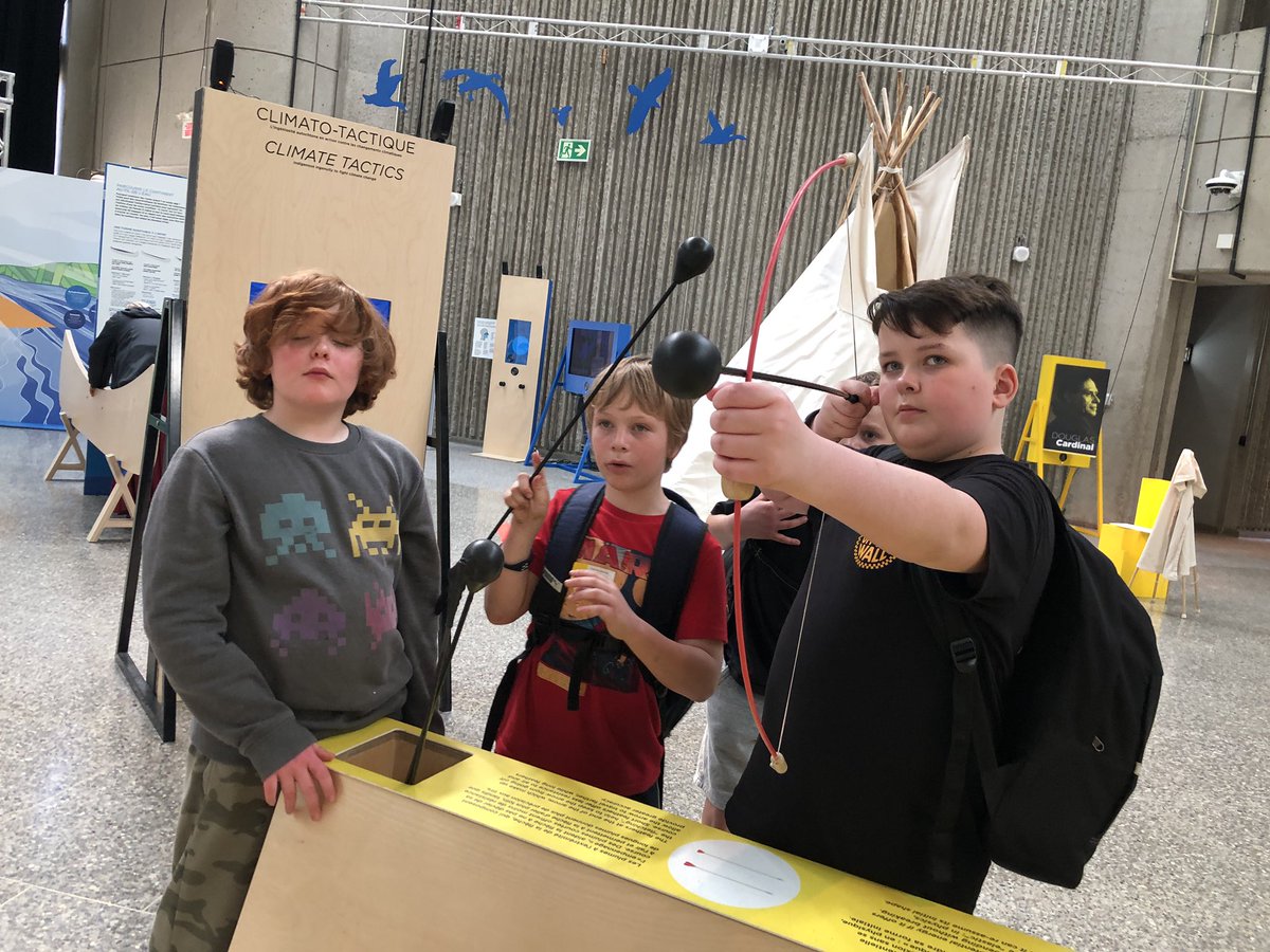 MrKSDyck's tweet photo. Grade 5/6s @PortWellerPS really enjoyed @centresciences’s #IndigenousIngenuity exhibit  @OntScienceCtr with a lot of #HandsOn #Interaction &amp; #Collaboration! #IndigenousScience #BowHunting #InuitSpearFishing #Kayaking #Snowshoeing #IglooBuilding #Inukshuks #IndigenousPeoples #FNMI https://t.co/BPnC4GyXIV