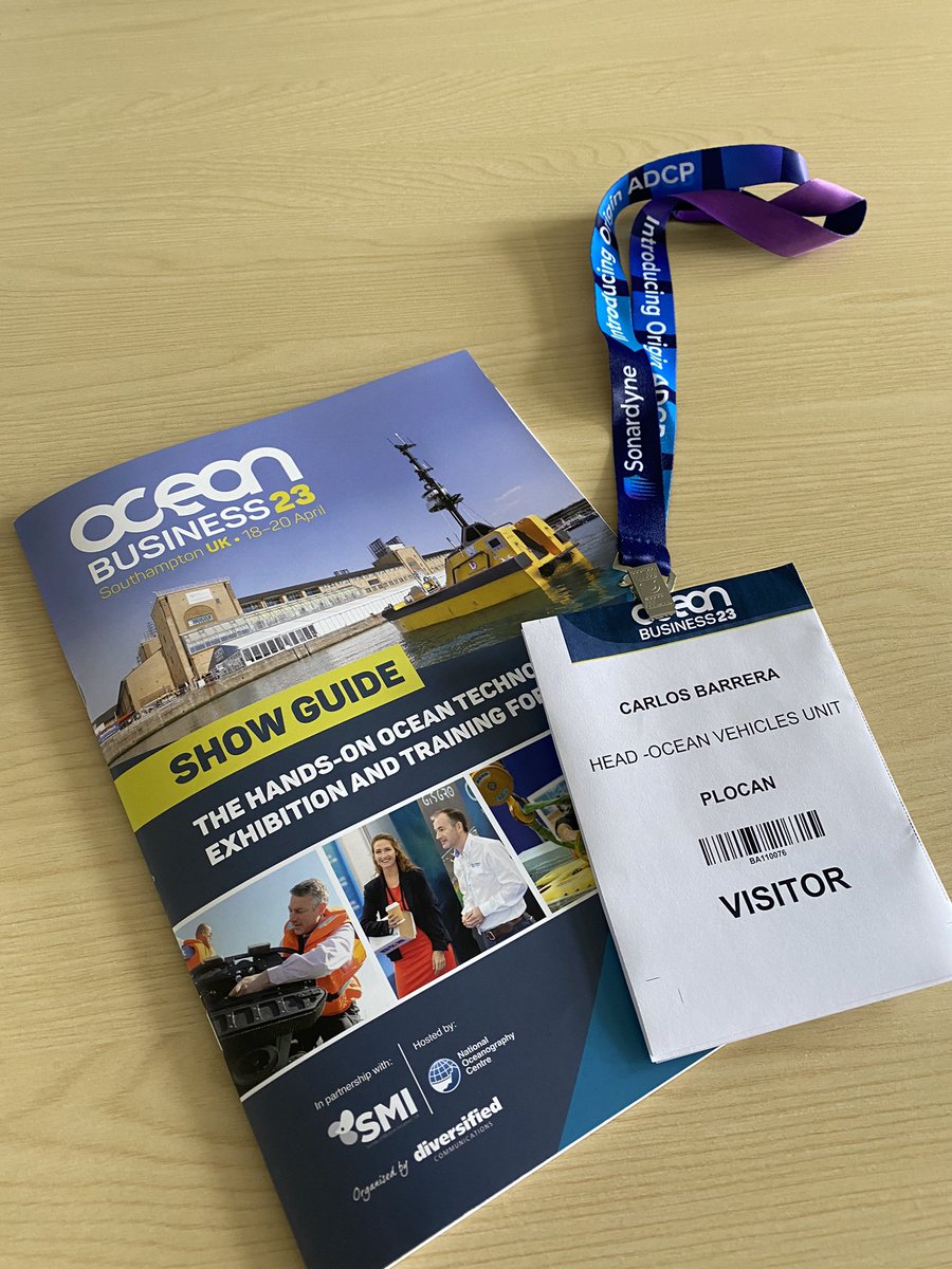 GliderPLOCAN's tweet image. Attending this week @OceanBusiness @NOCnews where #OceanObserving #Technology meets partners &amp;amp; stakeholders globally @Euro_Sea @TechOceanS  @Groom2RI @MinkeProject @AAiFADO @TMABlueTech @OceanbuzzNews @agenciaiisi #ICTSNews @plocan