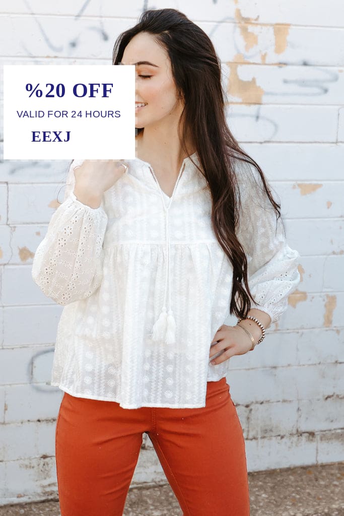 LAGCoffe's tweet photo. Check out this product 😍 Tassel Tie Eyelet Babydoll Blouse 😍 
by Trendsi starting at $56.99. 
Shop now 👉👉 https://t.co/ToPzn5xd0y https://t.co/ocSNyREe06