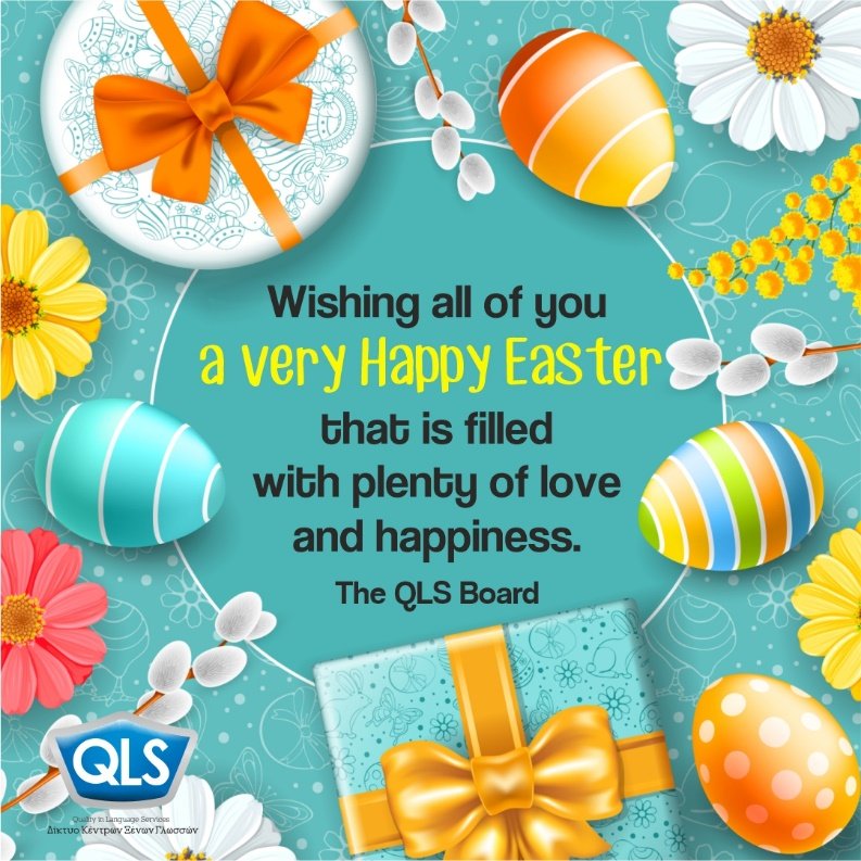 qlsnetwork's tweet photo. Happy Easter from all of us at QLS! 🇬🇷🪺🐣🕯
#QLS #edutwitter #elt #efl #esl #tefl #eaquals #theQLSway #OrthodoxEaster #GreekOrthodoxEaster #GreekEaster #Easter2023 https://t.co/MHzaBFjTon