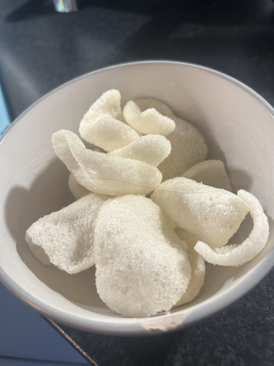 ReidLauraAnn's tweet photo. @Tesco I found a massive hair in my prawn crackers 🤢 can I have a new packet please https://t.co/VgSFG21oEA