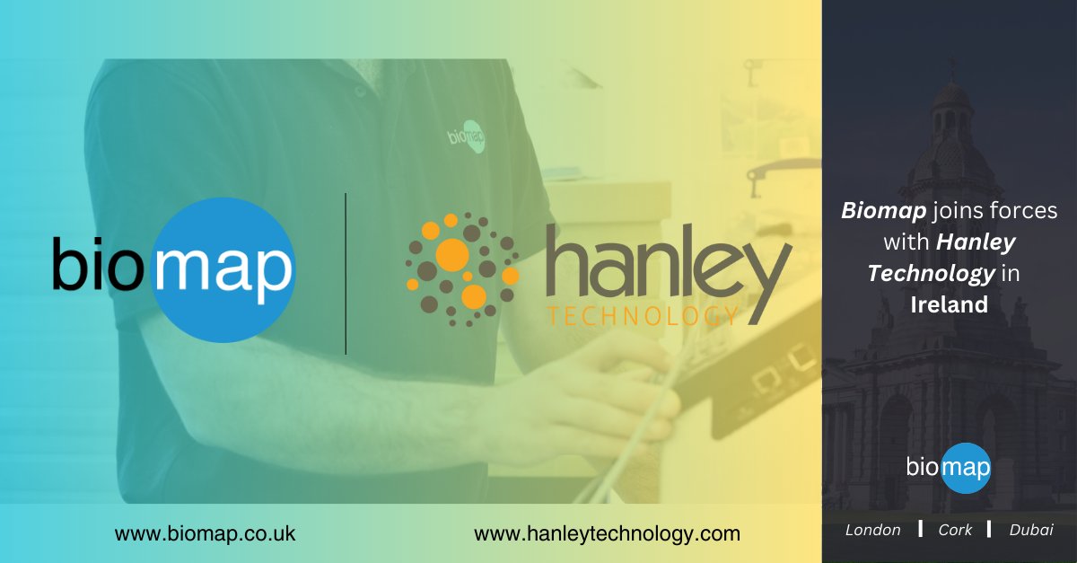 BiomapUK's tweet photo. Biomap is delighted to announce a new partnership with Hanley Technology in Ireland.
 
Read more about the partnership here 👉 https://t.co/PrFnKJdoM7

#temperaturecompliance #partnership  #Ireland https://t.co/o8rQ5UCMv6