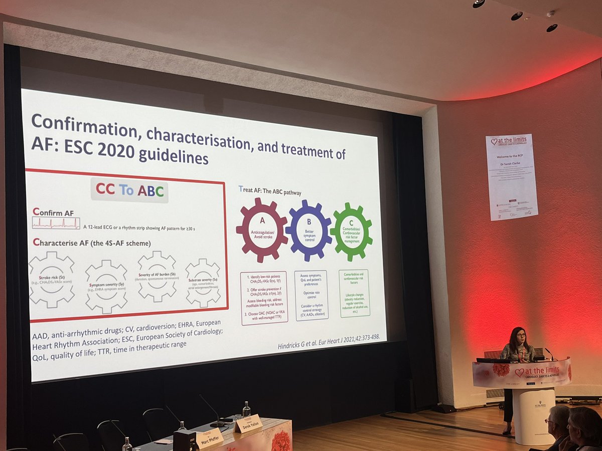 drmeallan's tweet photo. Great start to the second day of #CDNATL23 as @Deirdre77404661’s review of #AF explains how *not* to set hearts aflutter. Translatable lessons for non-❤️ists: promoting treatment adherence, the importance of physician education, and the use of apps and technology. https://t.co/9zq0p2Nzgl
