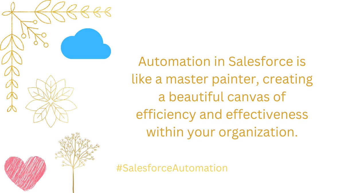 shivanathd's tweet image. Master the art of efficiency and effectiveness with Salesforce automation.🎨 #SalesforceAutomation
