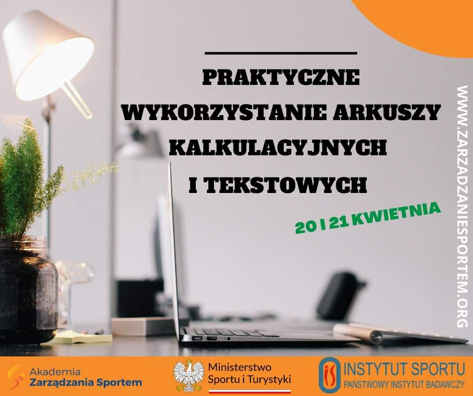 AkademiaZS's tweet photo. W dn. 20-21 kwietnia 2023 r. odbędzie się szkolenie pn. "Praktyczne wykorzystanie arkuszy kalkulacyjnych i tekstowych"

Szkolenie zostanie zrealizowane w formule ONLINE ⌨️
#akademiazarzadzaniasportem 
#akademiazs2023 
@SPORT_GOV_PL https://t.co/LnKnbrHRqn