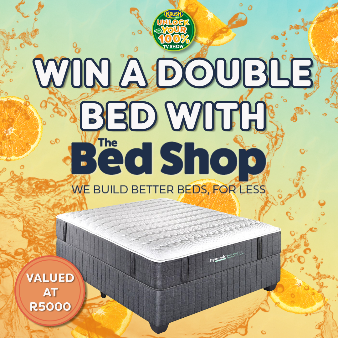 WIN with @thebedshopsa 🛏️ We've got a double bed valued at R5 000 to giveaway to 1 lucky viewer.

To enter, reply telling us how winning this prize will help you #Krush one of your goals this year. Include #Krush in your reply. Comp closes: 23 April 2023 at midnight. Ts&Cs apply.
