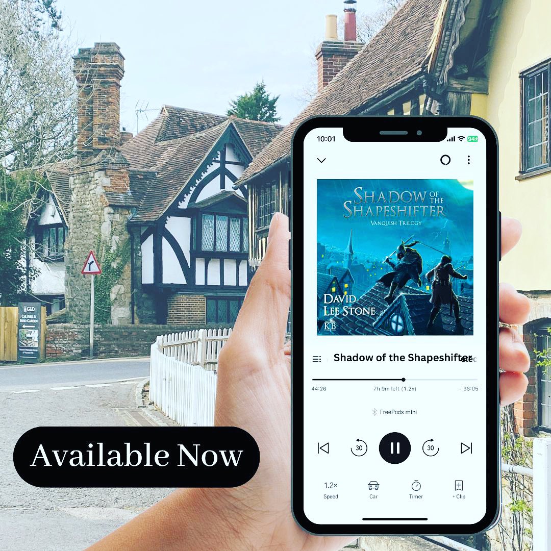 So excited to announce that Shadow of the Shapeshifter is now available on <a href="/audibleuk/">Audible UK 🎧</a> We would love you to RT #fantasybooks #audiobooks #comicfantasy
