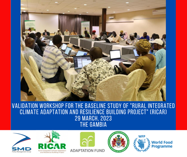 PolicySmd's tweet photo. On Wednesday 29th of March 2023, at Senegambia Beach Hotel, WFP and Partner Ministry of Environment Climate Change and Natural Resources organized a validation workshop for the Baseline Study Report of the Rural Integrated Climate Adaptation and Resilience (RICAR) Project. https://t.co/FVjiTeB3be