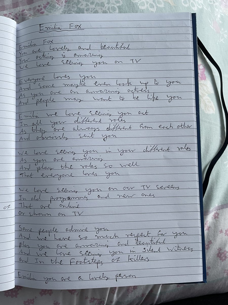 rachaellmaynard's tweet image. Emilia Fox poem #EmiliaFox @EmiliaFox