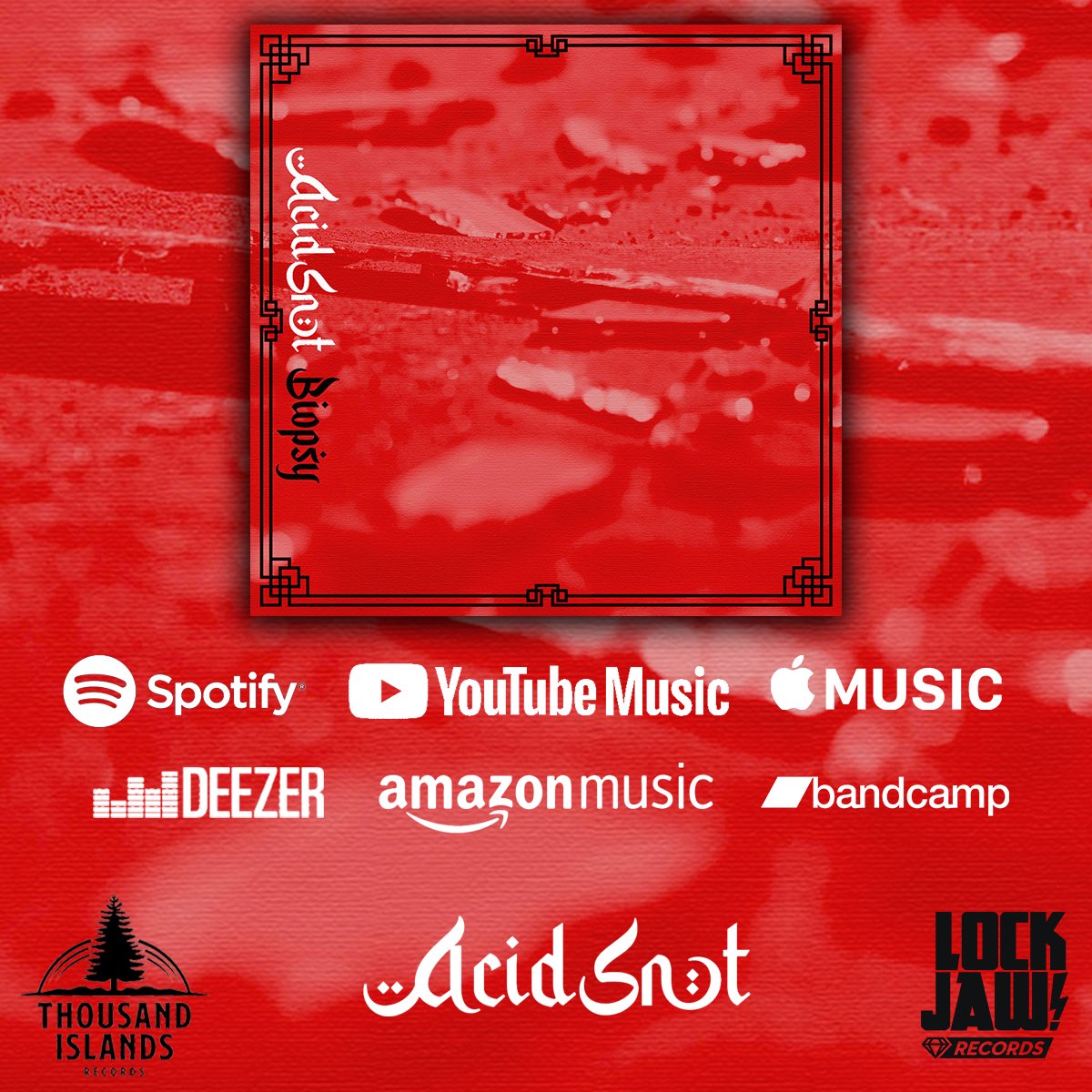 lockjawrec's tweet photo. 🚨NEW MUSIC🚨 @AcidSnotBCN single BIOPSY is now streaming everywhere🤘
Music video premiere on Thursday 20/04 @NewNoiseMags
https://t.co/jS4GQELEhD
#punkrock #hardcorepunk #release #newmusic #lockjawrecords #thousandislandsrecords #skatepunk #barcelona #acidsnot #biopsy https://t.co/nPdcSzS1dd