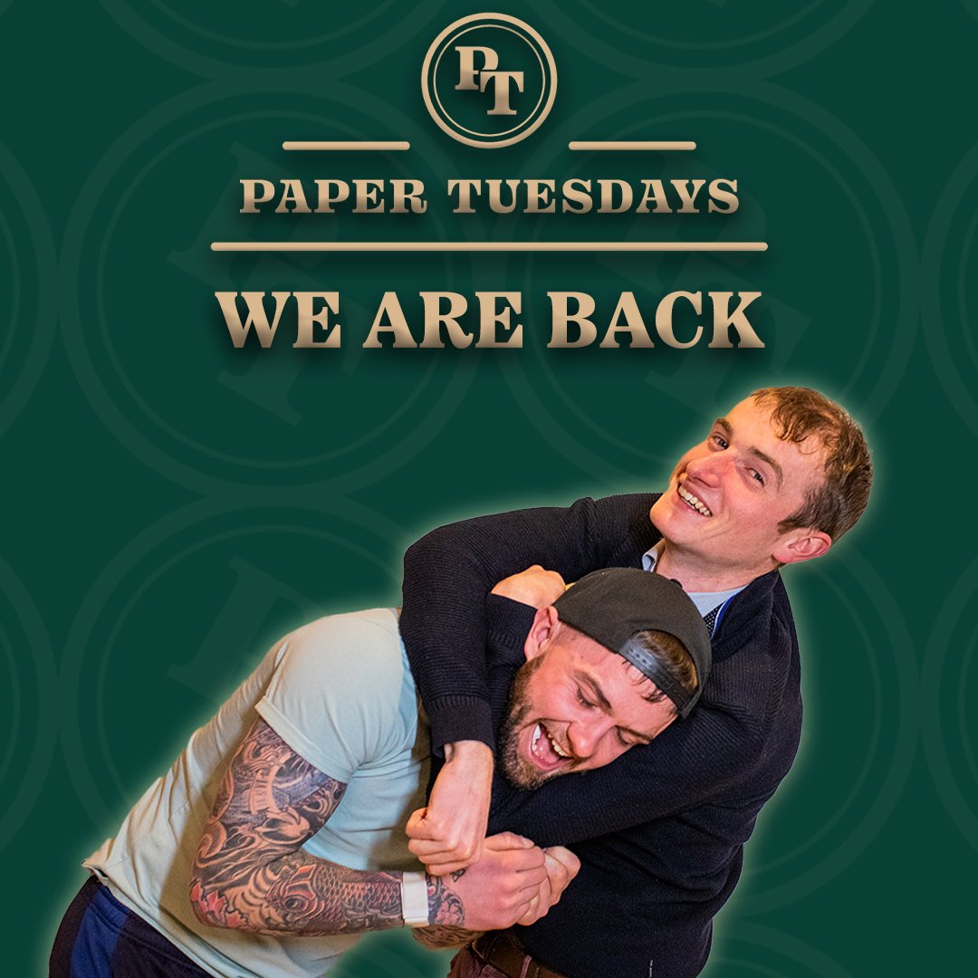 PaperTuesdays's tweet photo. That’s right folks, Paper Tuesdays is back! Bringing you your weekly dose of chaos, carnage, craic and everything in between! Oh it feels good to be back. https://t.co/fh6SiMDt0a