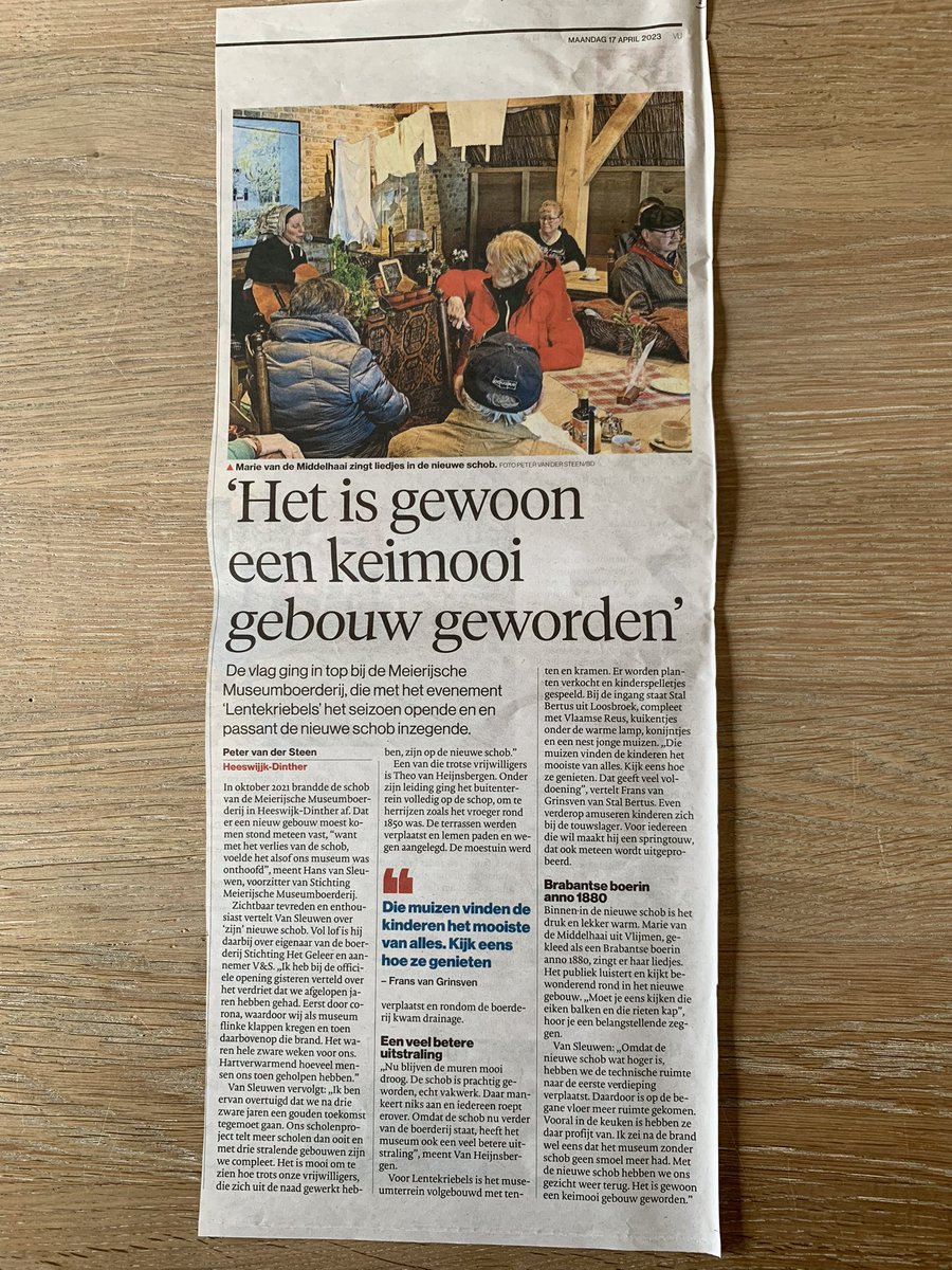 HansvanSleuwen's tweet image. Afgelopen zaterdag werd de nieuwe schob officieel geopend, gevolgd door een zeer druk bezocht zondags evenement “Lentekriebels”