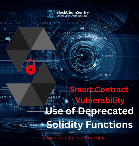 BCSentry1_0's tweet photo. Using deprecated functions in solidity is like building a smart contract on a shaky foundation. With the deprecated functions, you risk introducing #security #vulnerabilities, performance issues, or even complete malfunctions in your #smartcontract. https://t.co/OcUDfREl9H