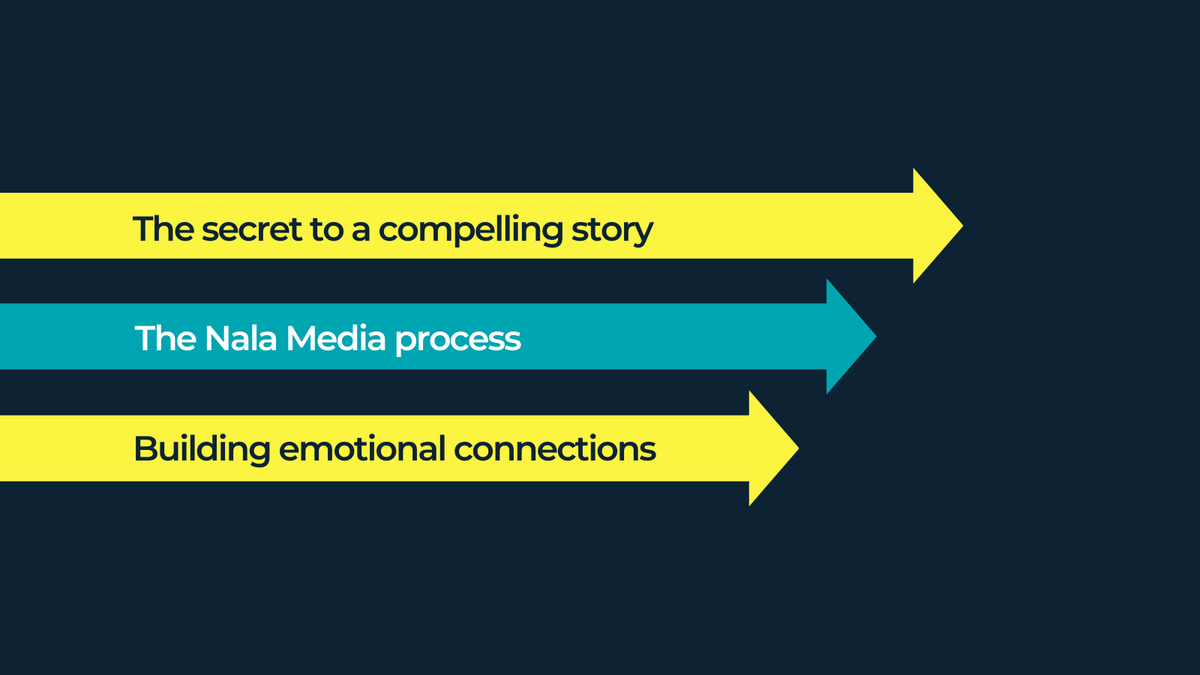 Turn your business into a story that connects with your target audience and gets the attention it deserves. 

Nala Media will help you build your brand through #storytelling. 

This is how we do it: nalamedia.co.za/video-storytel…

#brandstorytelling #businessstorytelling