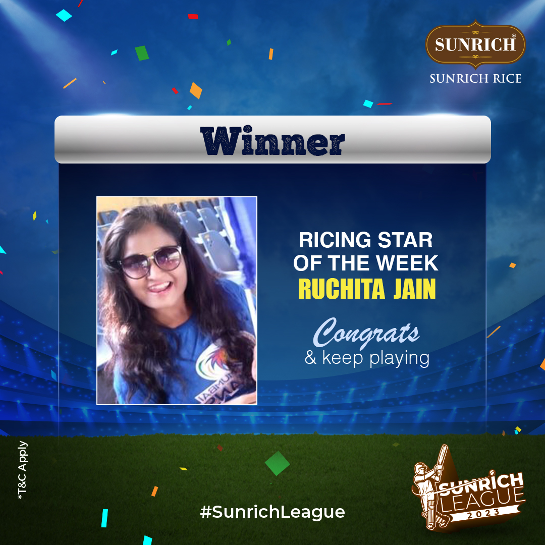 SunrichRice's tweet photo. Ruchita Jain has won our exclusive merchandise this week. ๐๐๐ฅณ
Who will win next week? If it's you, what will you do? Shoot your shot today.
Join the race for golden ticket now. Follow us for more information. T&C apply.
#SunrichGroup #SunrichRice #SunrichLeague #ContestWinner https://t.co/49w1MxwgtN