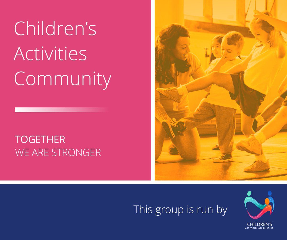 Are you a children’s activity provider? Discover the latest ‘go to’ Facebook group run by the <a href="/ChildrensAAssoc/">CAA</a> for everyone working within the #childrensactivities industry to stay in touch, support and give advice to each other. Join for free here: bit.ly/3ZSxZOd