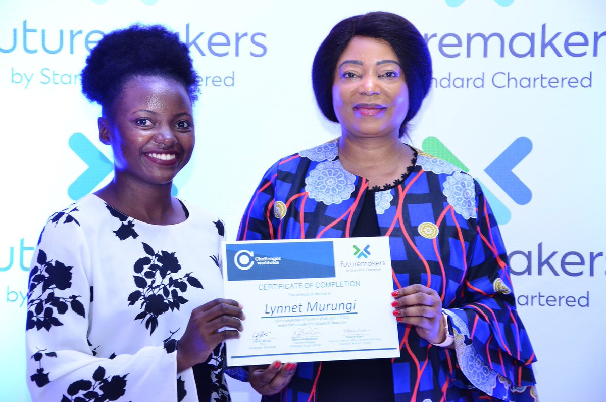shillahshan's tweet photo. Some of the beneficiaries of @Challenges_UG Phase I, Phase II & Phase III were recognised with certificates handed to them by Dr Paulina Chiwangu, @unwomenafrica Representative in Uganda for their exceptional performance. #YouthToWorkUg #SCFutureMakers https://t.co/PcT2Gsm7Py