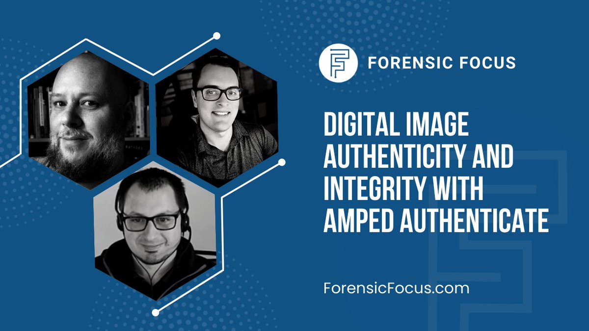 ForensicFocus's tweet image. Watch our latest episode of the Forensic Focus podcast, where Si and Desi are joined by Marco Fontani from Amped Software. They discuss digital image forensics and the use of Amped Authenticate. #ForensicFocus #AmpedSoftware #AmpedAuthenticate #DFIR buff.ly/3KPwV6O
