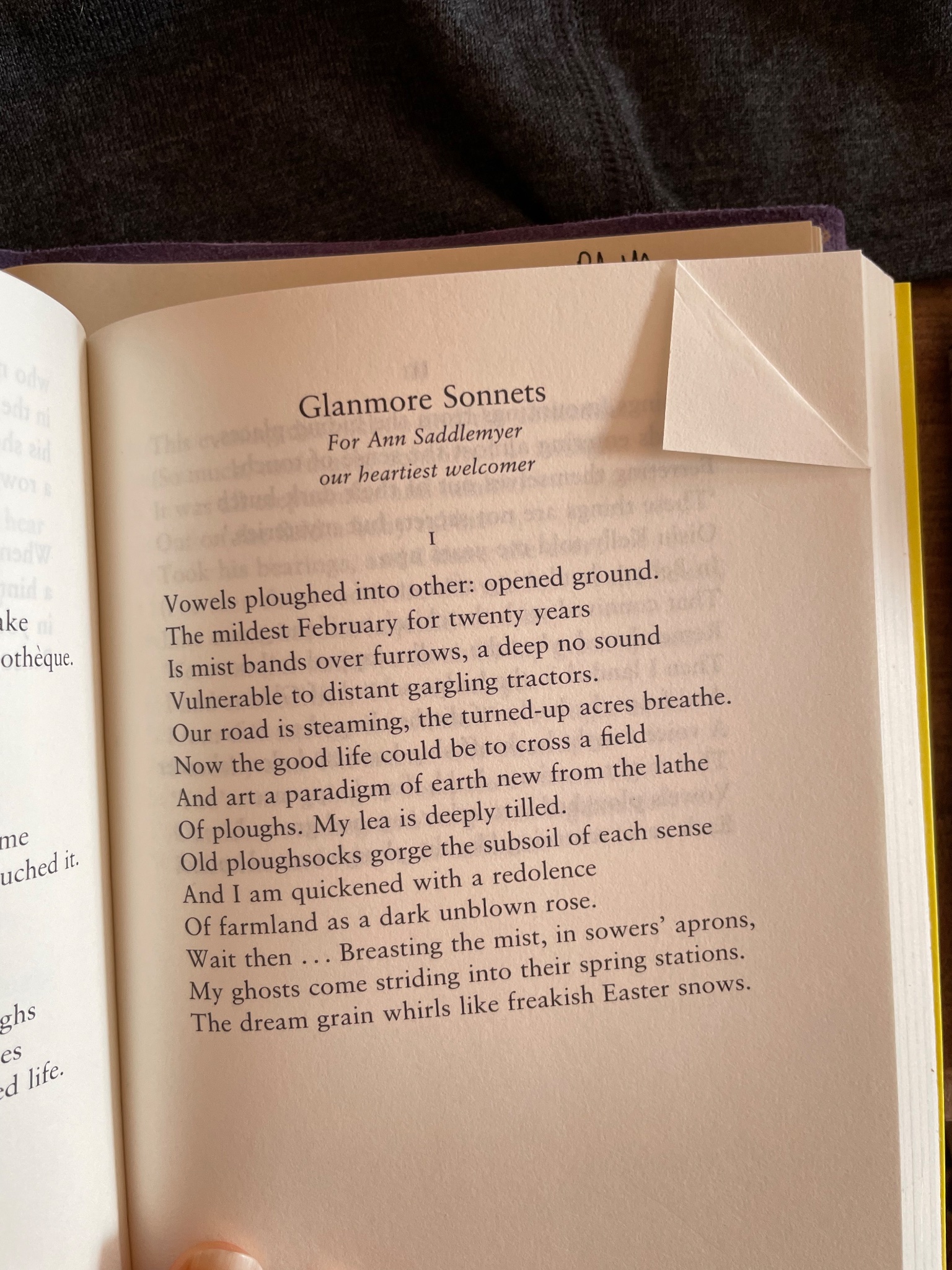 Happy belated birthday, Seamus Heaney. The subsoil of each sense  