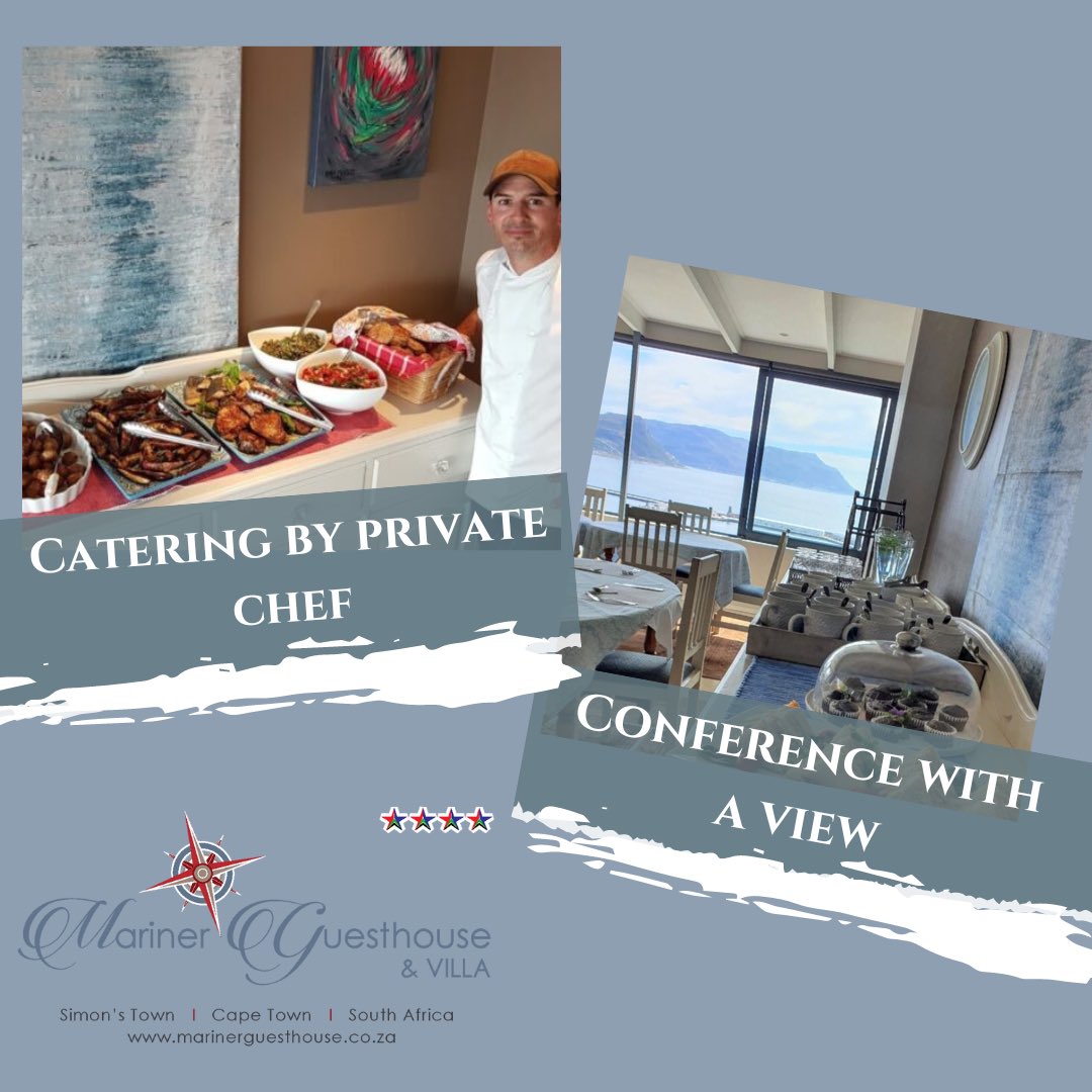 Planning your next function? 
Let Mariner Guesthouse &amp; Villa be your one-stop-do-it-all!
Please contact us for more information or creating a custom package for your conference.

marinerguesthouse.co.za
info@marinerguesthouse.co.za
#functioninsimonstown
#privatefunction