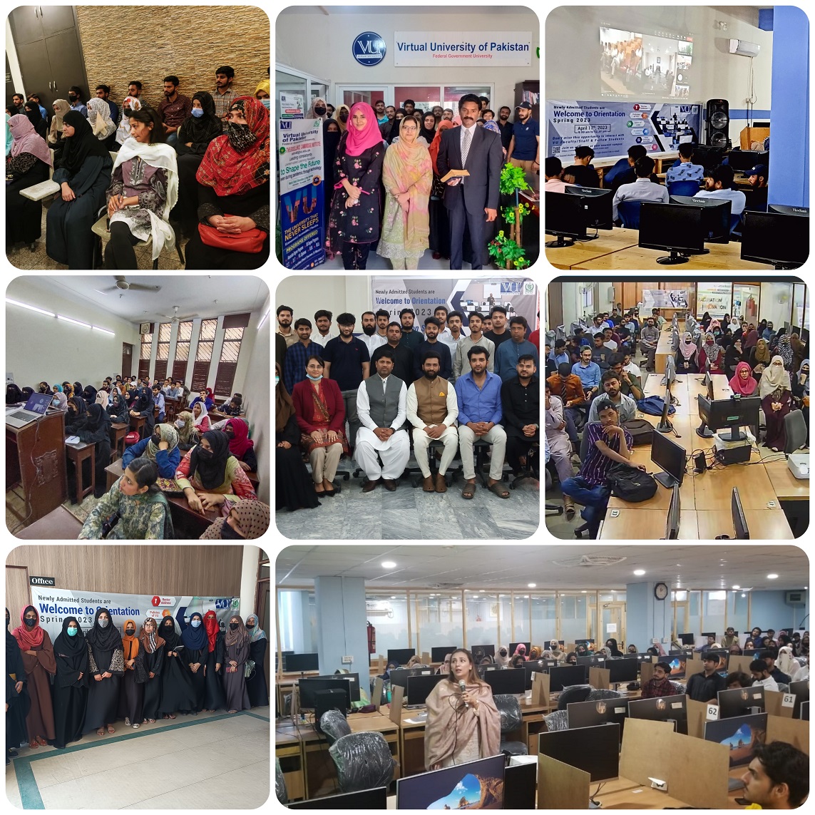 StudentsOfVU's tweet photo. Virtual University of Pakistan (VUP) organized an orientation ceremony on April 17, 2023, for its new students who have enrolled in various undergraduate and graduate programs for the Spring 2023 semester. 
Read full news at: https://t.co/4nkfHhC3sc https://t.co/ryYEJWL2Kf