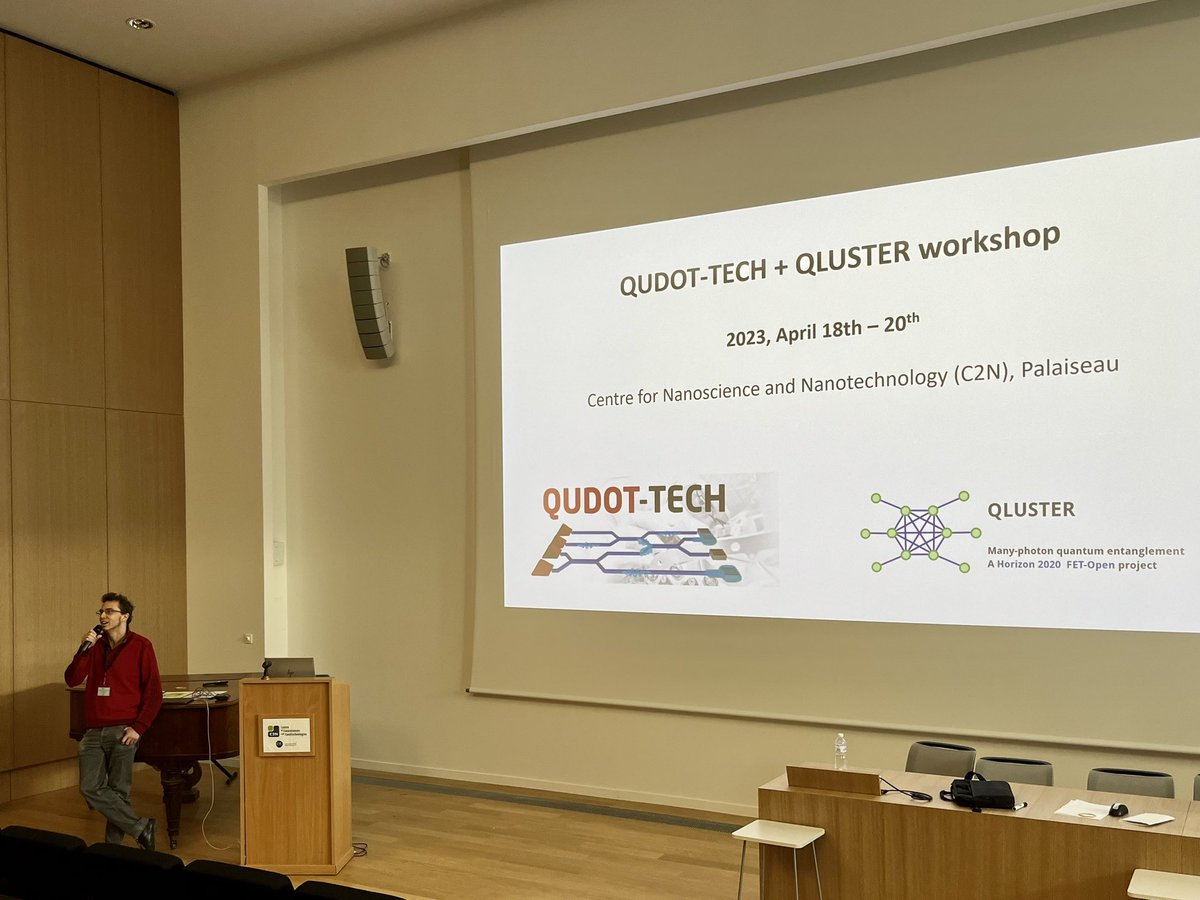 MeteAtature's tweet photo. A beautiful day to start the #QLUSTER-#QuDotTech joint workshop in Palaiseau at the amazing @C2N_com research building. #quantum #photonics #optics https://t.co/MtQguMedGv