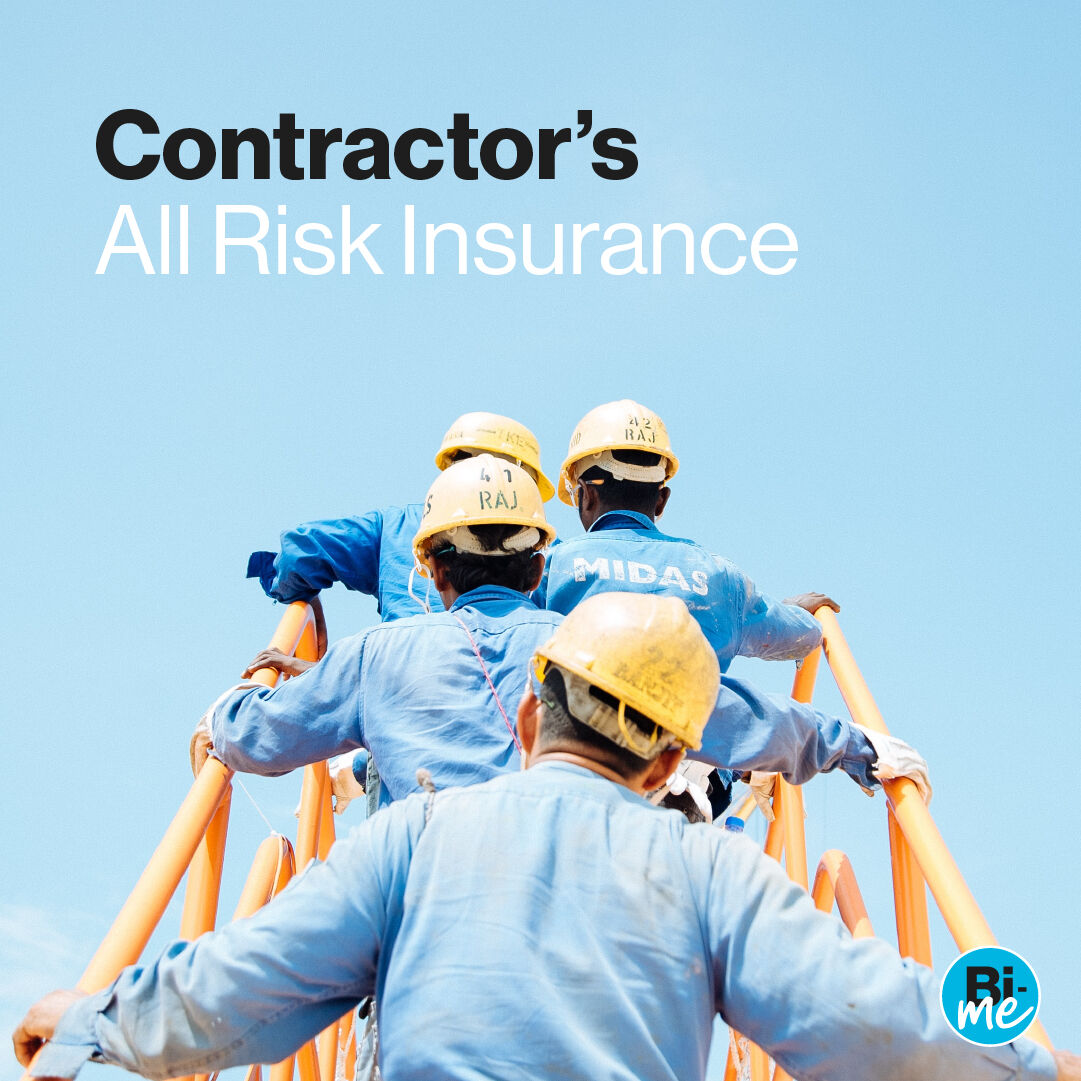 BimeInsure's tweet photo. We are thrilled to introduce our latest product offering, Contractors All Risk Insurance! 🛠️ Get comprehensive protection against job site accidents, property damage, and third-party injuries. 💪 Instant online quotes and cover at https://t.co/ZvGmqdW248 🔒 #ContractorInsurance https://t.co/Vi2qeLjR5x