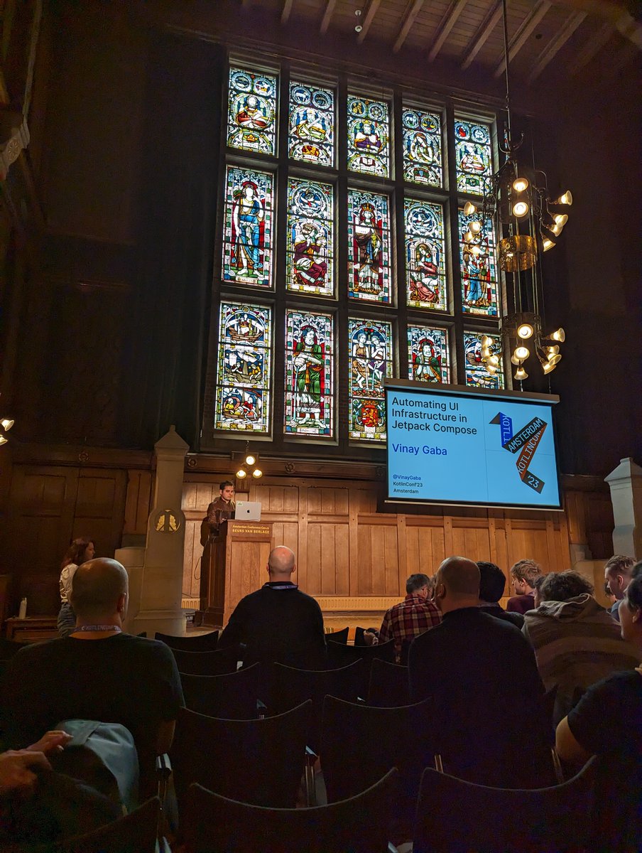 VinayGaba's tweet image. 1/n I had an absolutely fantastic time speaking and attending @kotlinconf. The city and the venue both were absolutely stunning and it was truly a honor to have this opportunity. I think my talk went fine too😅 Finally, meeting friends is always fun

#kotlinconf #AndroidDev