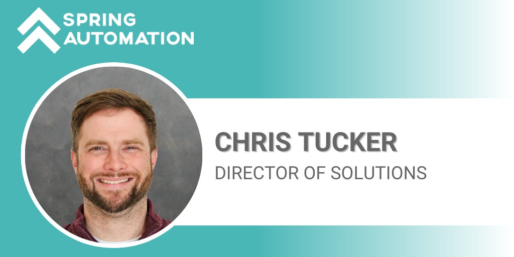 SpringAutomate's tweet image. We are excited to welcome Chris Tucker to the team as Director of Solutions! 

Check out this press release to learn more about Chris and his journey to this role at springautomation.com/blog/director-…

#solutions #applicationsengineering #automation #supplychain #warehousing