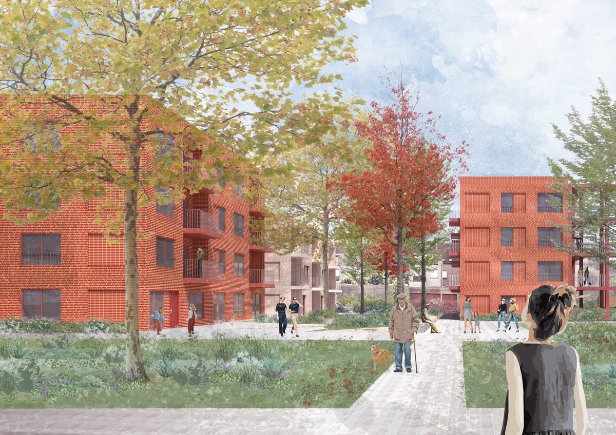 woonwerkarch's tweet photo. We recently won first prize for our project Braempark in Boom! We designed diverse park living in the masterplan from architect Renaat Braem. 

Follow the link for more details: https://t.co/X2a0xlWKx4

#architecture #housingproject #belgium #urbanrenewal #urbanplanning https://t.co/8kmPkasSkI