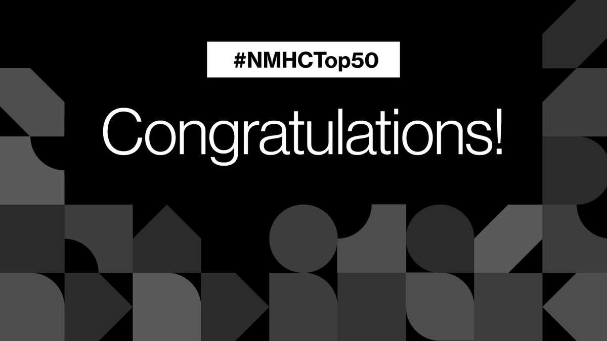 Travtuspage's tweet photo. It’s great to see so many friends and partners riding high in the #NMHCTop50. It’s a privilege to be a trusted #teammate of some of the biggest multifamily owners in the #US. https://t.co/iY9lp4GWvt