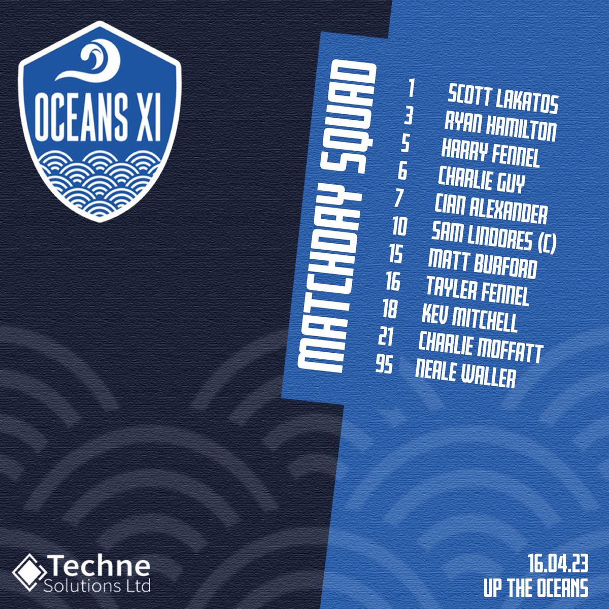Squad for previous game Vs Welwyn Warriors⚽️ 
#uptheoceans #hertsadsundayleague