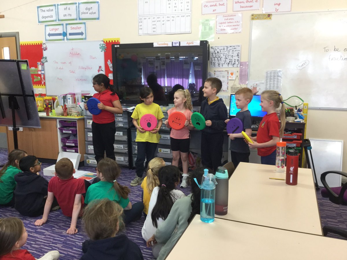 HighfieldBolton's tweet photo. 3H have been learning about emotional awareness in PE today with Coach Steve. We were able to recognise and talk about times we have felt happy, sad, surprised, angry, disgusted and fearful. #edstart #wellbeingthroughsport https://t.co/9GTbDsjQ8t