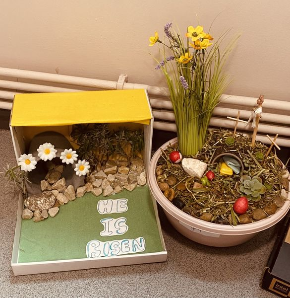 StMichsChatham's tweet photo. Some of our beautiful Easter Garden designs created with family over the half term, well done to everyone who took part.
#Easter2023 #hehasrisen #familyprojects https://t.co/fSDpjCIfQq