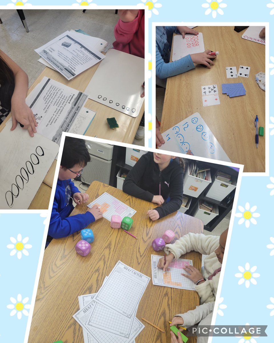 Cordeirocreates's tweet image. Reviewing past concepts of multiplication & division to prepare our minds for our next unit. #mathgames #solvingproblems #strategiesvsmodels #collaboration @StCofA_HCDSB @HCDSB #grade4mathematicians