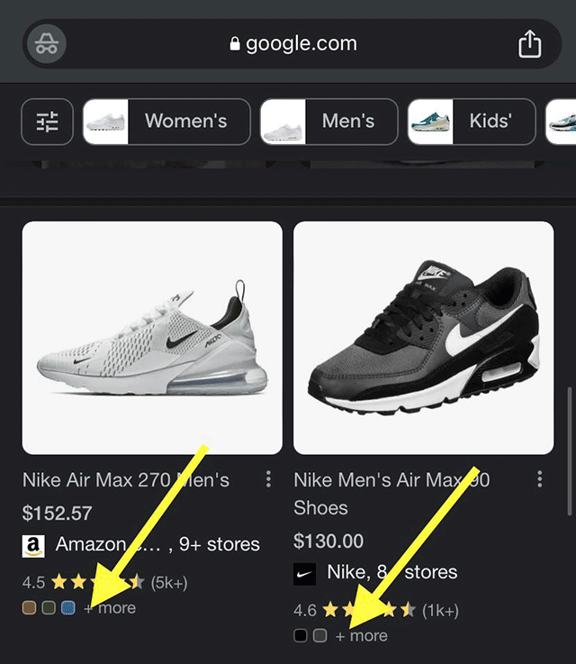 ICYMI: Google Search tests adding a color swatch in the product grid search results seroundtable.com/google-search-…