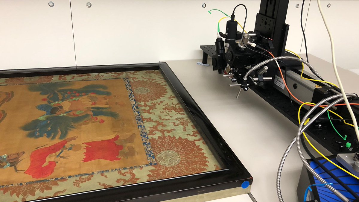 ISAAC Lab (@labisaac) on Twitter photo ISAAC Mobile Lab <a href="/ahrcpress/">Arts and Humanities Research Council</a> 'Lima to Canton' #HeritageResearch trip 🇺🇸
Stop 2: <a href="/NatAsianArt/">Smithsonian National Museum of Asian Art</a>, Washington
Mission: Pigment analysis of 18th & 19C Chinese hanging silk scrolls and an album leaf by XRF, PRISMS, FORS, FTIR, Raman & microscopy
Blog update: bit.ly/3Gaz3ob ISAAC Mobile Lab <a href="/ahrcpress/">Arts and Humanities Research Council</a> 'Lima to Canton' #HeritageResearch trip 🇺🇸
Stop 2: <a href="/NatAsianArt/">Smithsonian National Museum of Asian Art</a>, Washington
Mission: Pigment analysis of 18th & 19C Chinese hanging silk scrolls and an album leaf by XRF, PRISMS, FORS, FTIR, Raman & microscopy
Blog update: bit.ly/3Gaz3ob