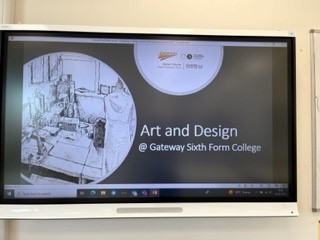 AvantifieldsArt's tweet photo. Art students from @GatewayCollegeL visiting @AvantiFields Art Department today to share their work and their experiences of studying Art post 16 with our GCSE students @CareersAvantiFS So Inspiring! https://t.co/ArcDjRUYot